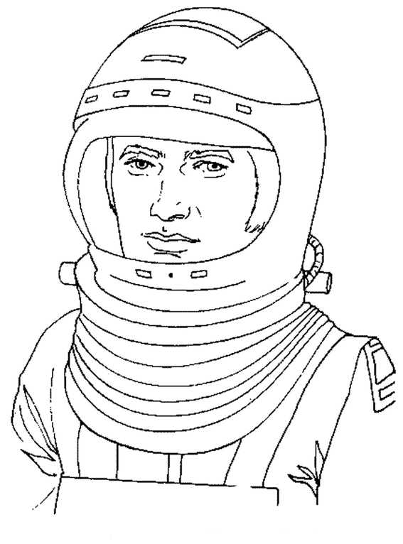 Dessin à colorier: Astronaute (Carrières et Professions) #87604 - Coloriages à Imprimer Gratuits