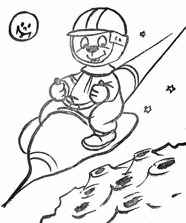 Coloriage gratuit Astronaute #87605 de la collection Carrières et Professions à imprimer