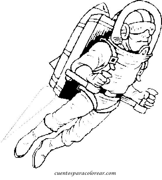 Dessin à colorier: Astronaute (Carrières et Professions) #87646 - Coloriages à Imprimer Gratuits