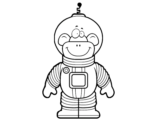 Dessin à colorier: Astronaute (Carrières et Professions) #87672 - Coloriages à Imprimer Gratuits