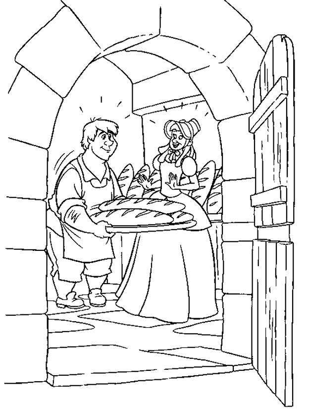 Dessin à colorier: Boulanger (Carrières et Professions) #90044 - Coloriages à Imprimer Gratuits