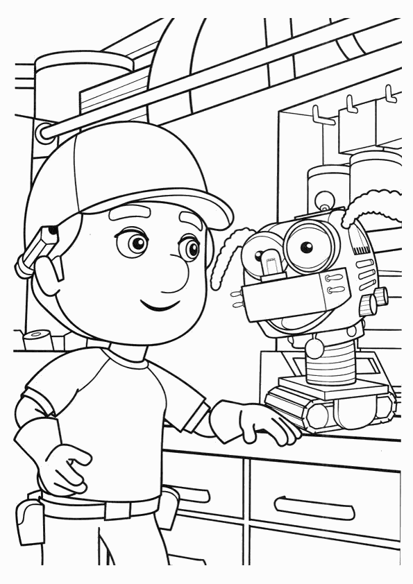 Coloriage gratuit pour enfants et adultes Bricoleur #90217, collection Carrières et Professions