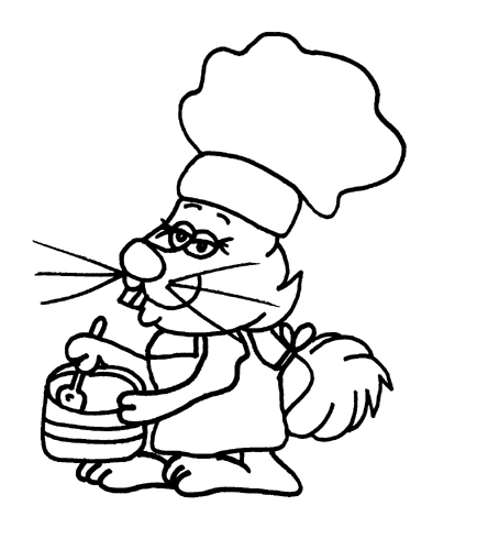 Coloriage gratuit Cuisinier / Cuisinière #91806 de la collection Carrières et Professions à imprimer