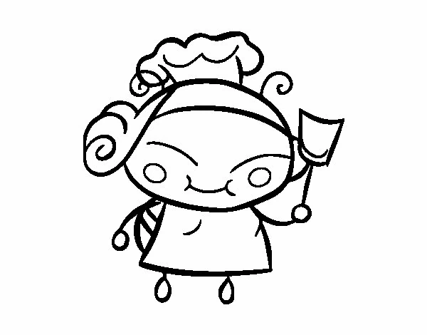 Coloriage gratuit Cuisinier / Cuisinière #91833 de la collection Carrières et Professions à imprimer