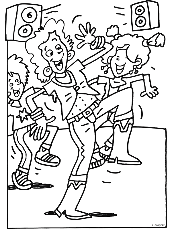 Coloriage gratuit Danseur / Danseuse #92127 de la collection Carrières et Professions à imprimer