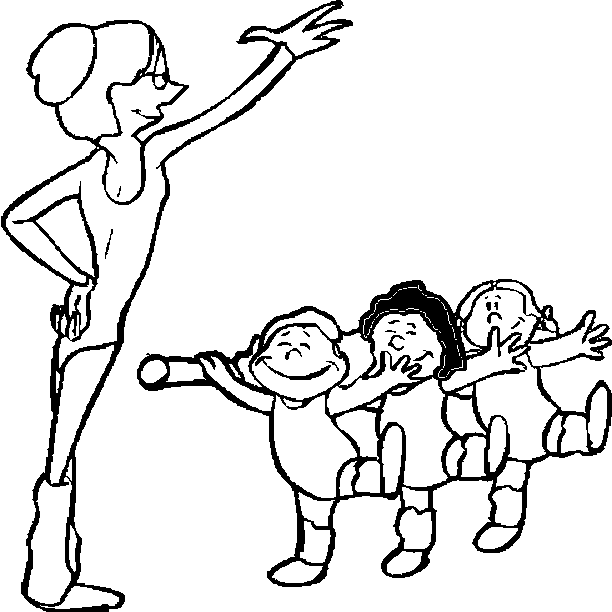 Coloriage gratuit Danseur / Danseuse #92140 de la collection Carrières et Professions à imprimer