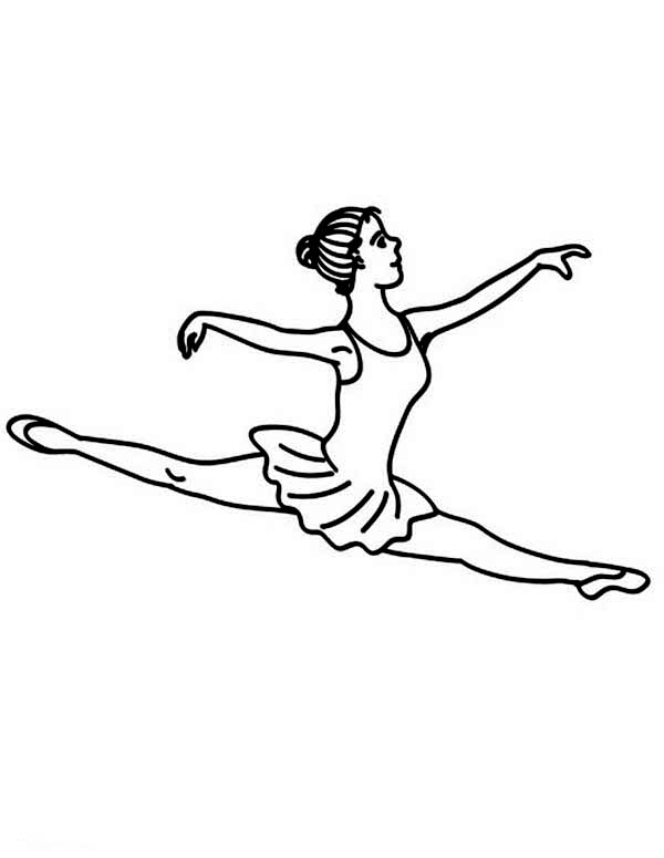 Dessin à colorier: Danseur / Danseuse (Carrières et Professions) #92372 - Coloriages à Imprimer Gratuits
