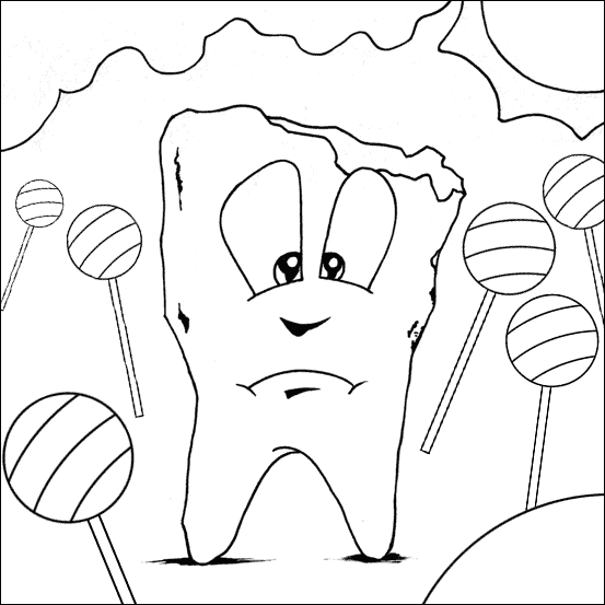 Dessin à colorier: Dentiste (Carrières et Professions) #92898 - Coloriages à Imprimer Gratuits