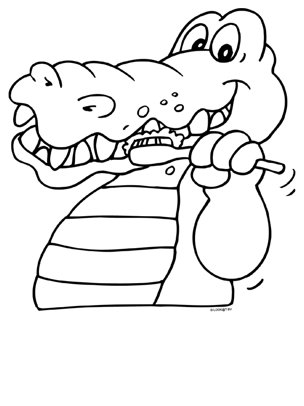 Coloriage gratuit Dentiste #92917 de la collection Carrières et Professions à imprimer
