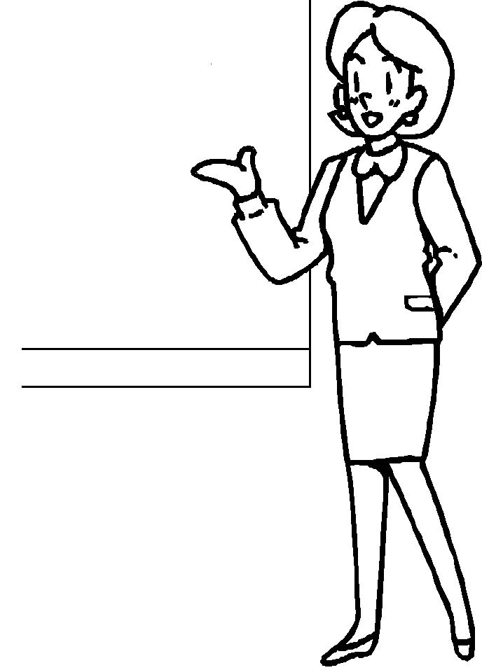 Dessin à colorier: Enseignant / Enseignante (Carrières et Professions) #94214 - Coloriages à Imprimer Gratuits