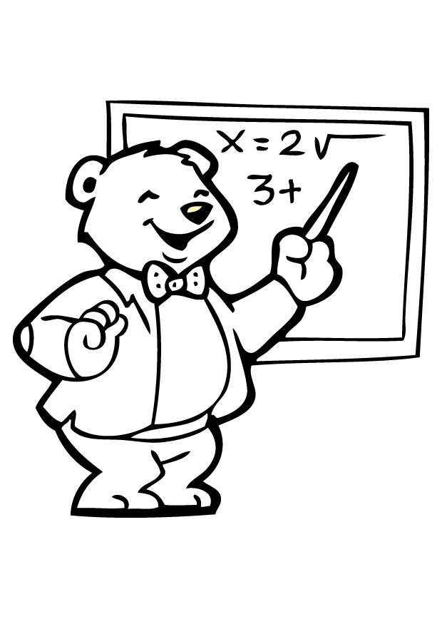 Dessin à colorier: Enseignant / Enseignante (Carrières et Professions) #94231 - Coloriages à Imprimer Gratuits
