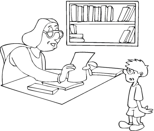Dessin à colorier: Enseignant / Enseignante (Carrières et Professions) #94246 - Coloriages à Imprimer Gratuits