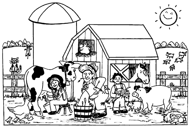 Dessin à colorier: Fermier (Carrières et Professions) #96167 - Coloriages à Imprimer Gratuits