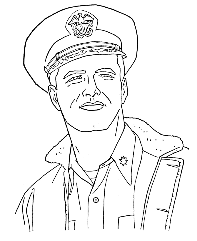Coloriage gratuit Militaire #102419 de la collection Carrières et Professions à imprimer