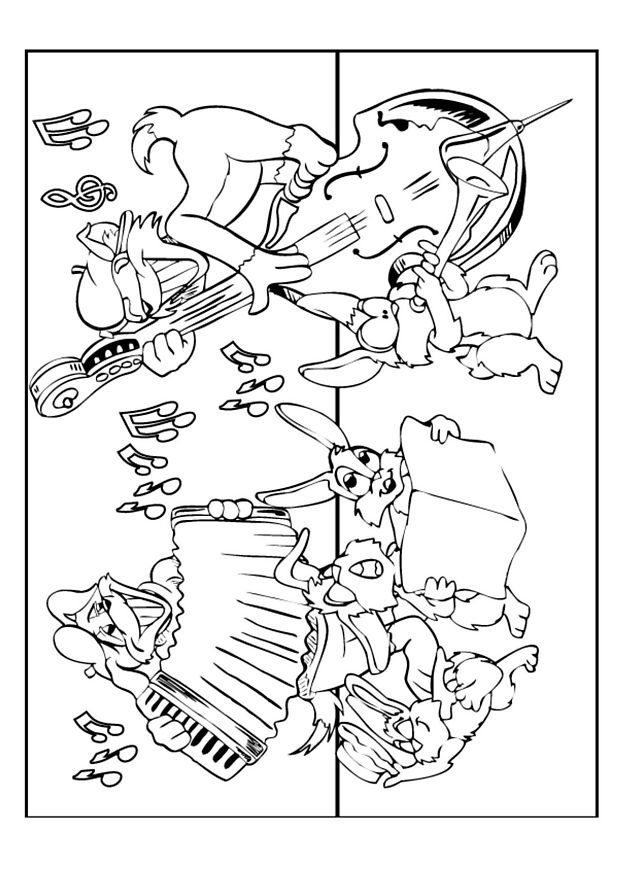 Page de coloriage Musicien #102572, collection Carrières et Professions, à imprimer et colorier