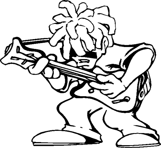 Page de coloriage Musicien #102628, collection Carrières et Professions, à imprimer et colorier Page de coloriage Musicien #102628, collection Carrières et Professions, à imprimer et colorier
