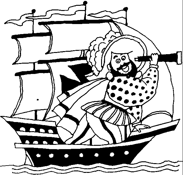 Coloriage gratuit pour enfants et adultes Pirate #105085, collection Carrières et Professions
