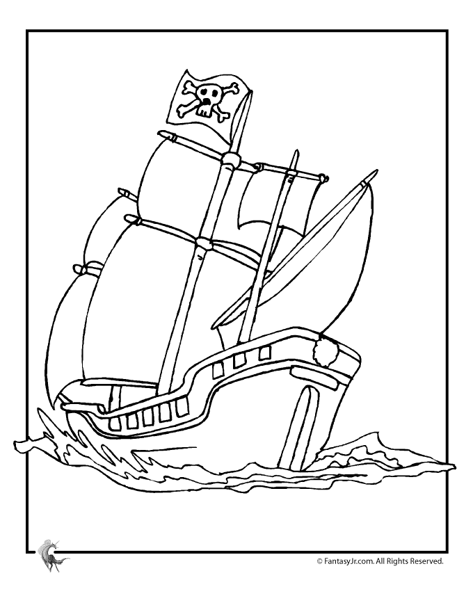 Coloriage gratuit Pirate #105196 de la collection Carrières et Professions à imprimer