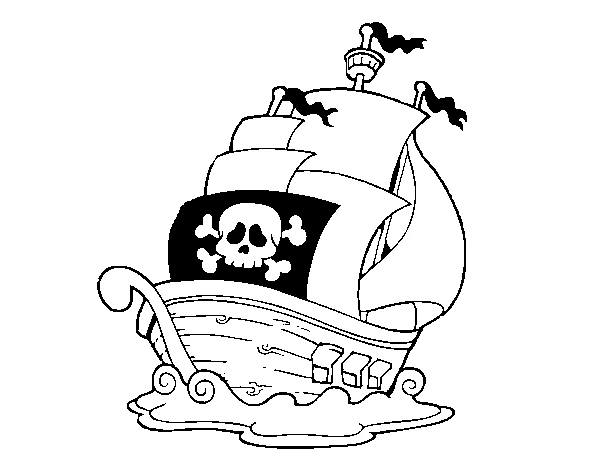 Coloriage gratuit Pirate #105239 de la collection Carrières et Professions à imprimer