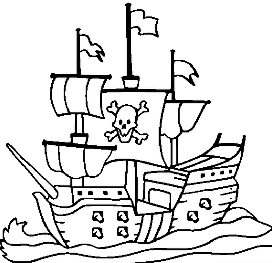 Coloriage gratuit Pirate #105268 de la collection Carrières et Professions à imprimer