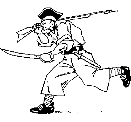 Coloriage imprimable Pirate #105282 de la collection Carrières et Professions à colorier aux crayons
