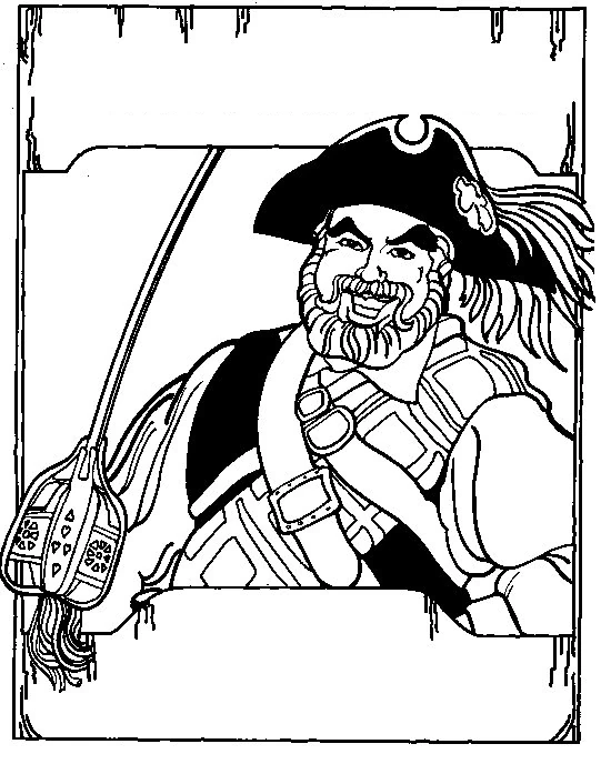 Coloriage gratuit Pirate #105327 de la collection Carrières et Professions à imprimer