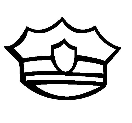 Coloriage à imprimer Policier #105407 de la série Carrières et Professions, gratuit pour enfants et adultes
