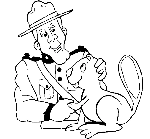 Joli coloriage Policier #105426 de la collection Carrières et Professions, prêt à imprimer pour petits et grands