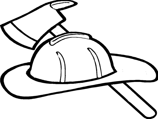 Coloriage gratuit Pompier #105594 de la collection Carrières et Professions à imprimer
