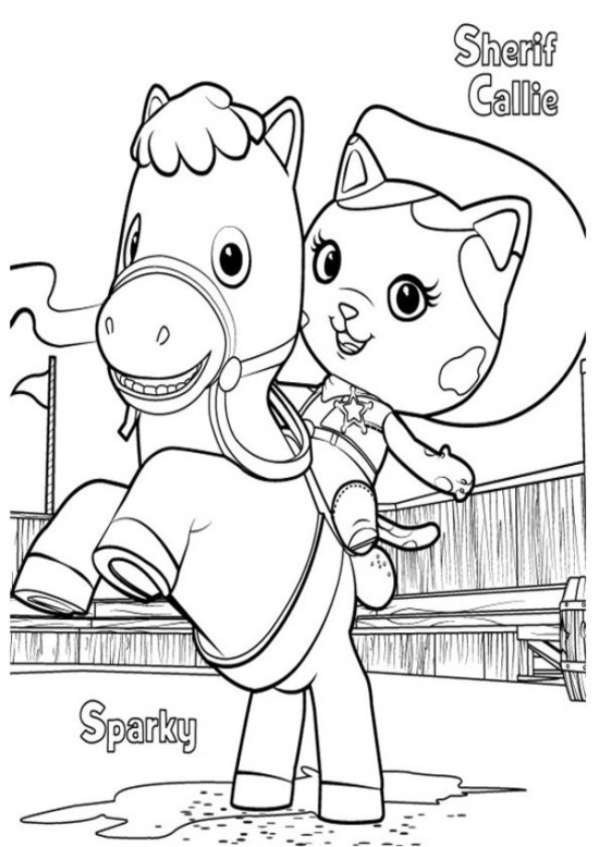 Dessin à colorier: Sherif (Carrières et Professions) #107437 - Coloriages à Imprimer Gratuits