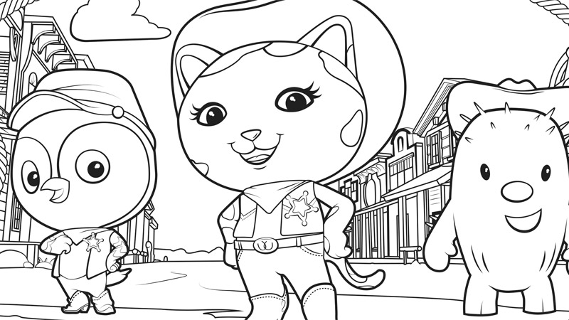 Dessin à colorier: Sherif (Carrières et Professions) #107446 - Coloriages à Imprimer Gratuits
