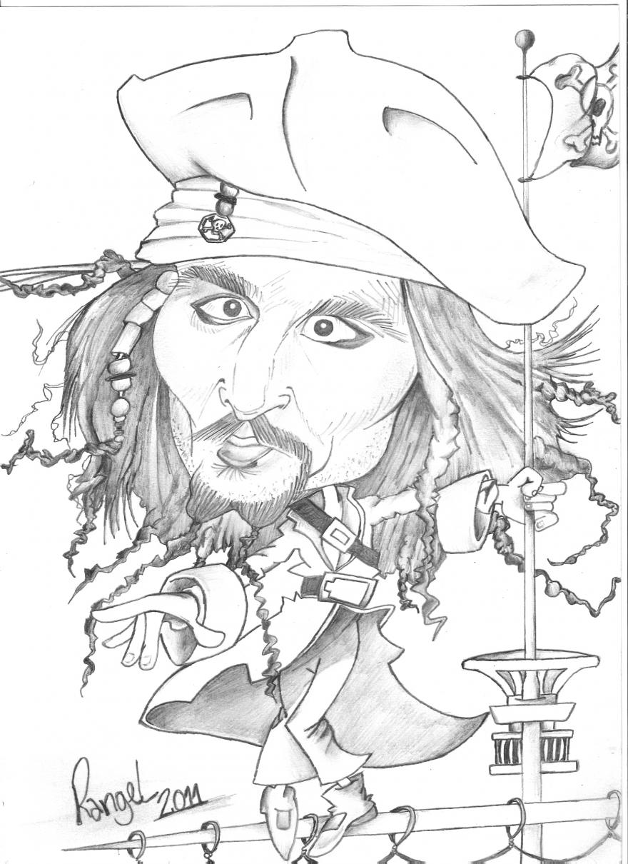 Dessin à colorier: Johnny Depp (Célébrités) #123656 - Coloriages à Imprimer Gratuits