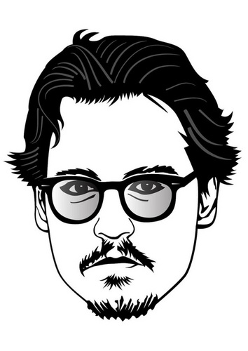 Dessin à colorier: Johnny Depp (Célébrités) #123657 - Coloriages à Imprimer Gratuits
