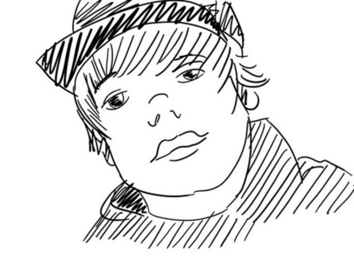 Dessin à colorier: Justin Bieber (Célébrités) #122469 - Coloriages à Imprimer Gratuits