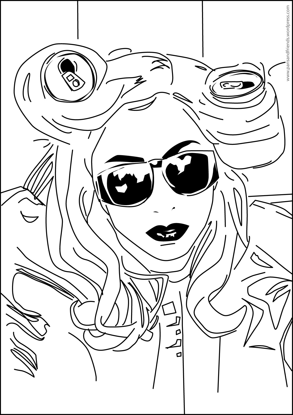 Dessin à colorier: Lady Gaga (Célébrités) #123953 - Coloriages à Imprimer Gratuits