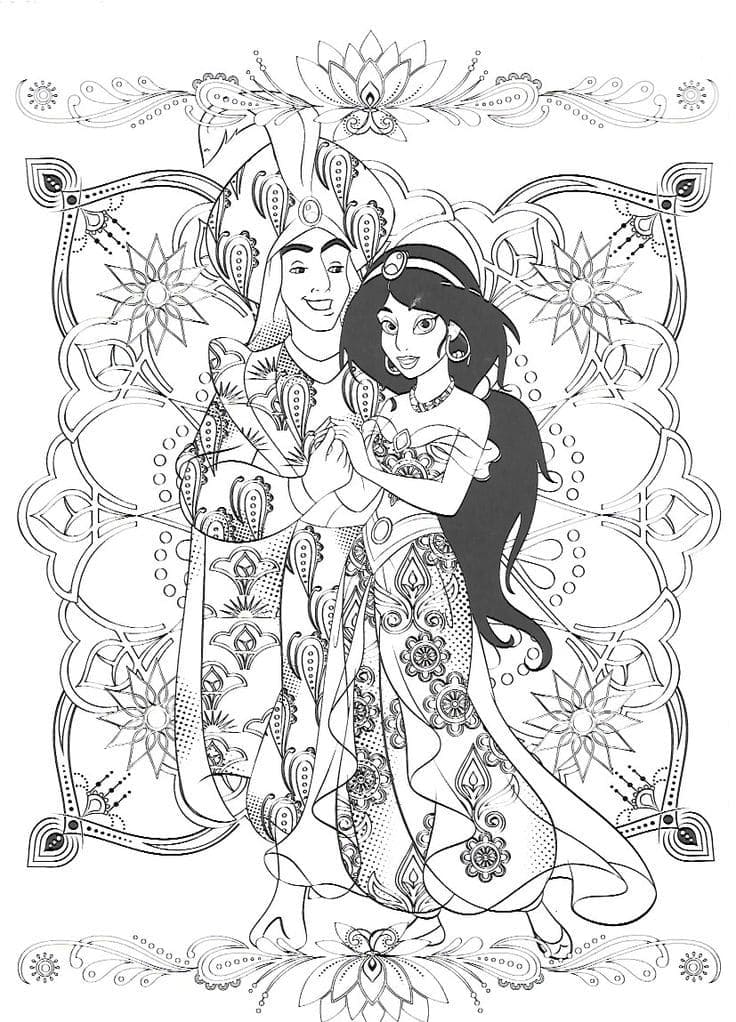 Coloriage gratuit Disney Adulte #200081 de la collection Coloriage Adulte à imprimer