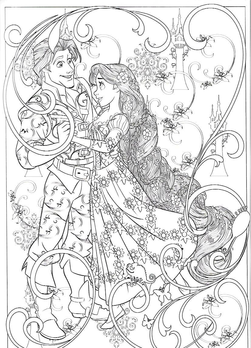 Coloriage gratuit Disney Adulte #200100 de la collection Coloriage Adulte à imprimer