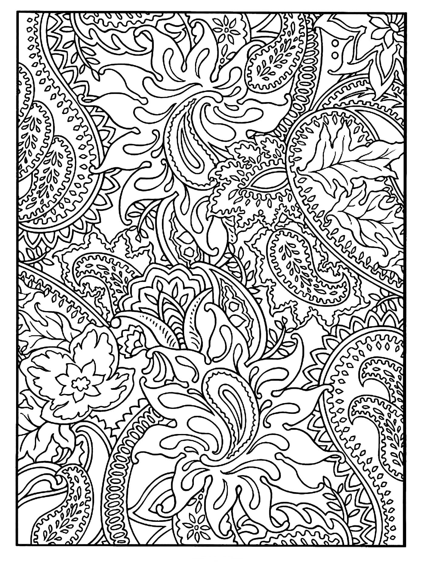 Coloriage gratuit Fleur Adulte #215565 de la collection Coloriage Adulte à imprimer