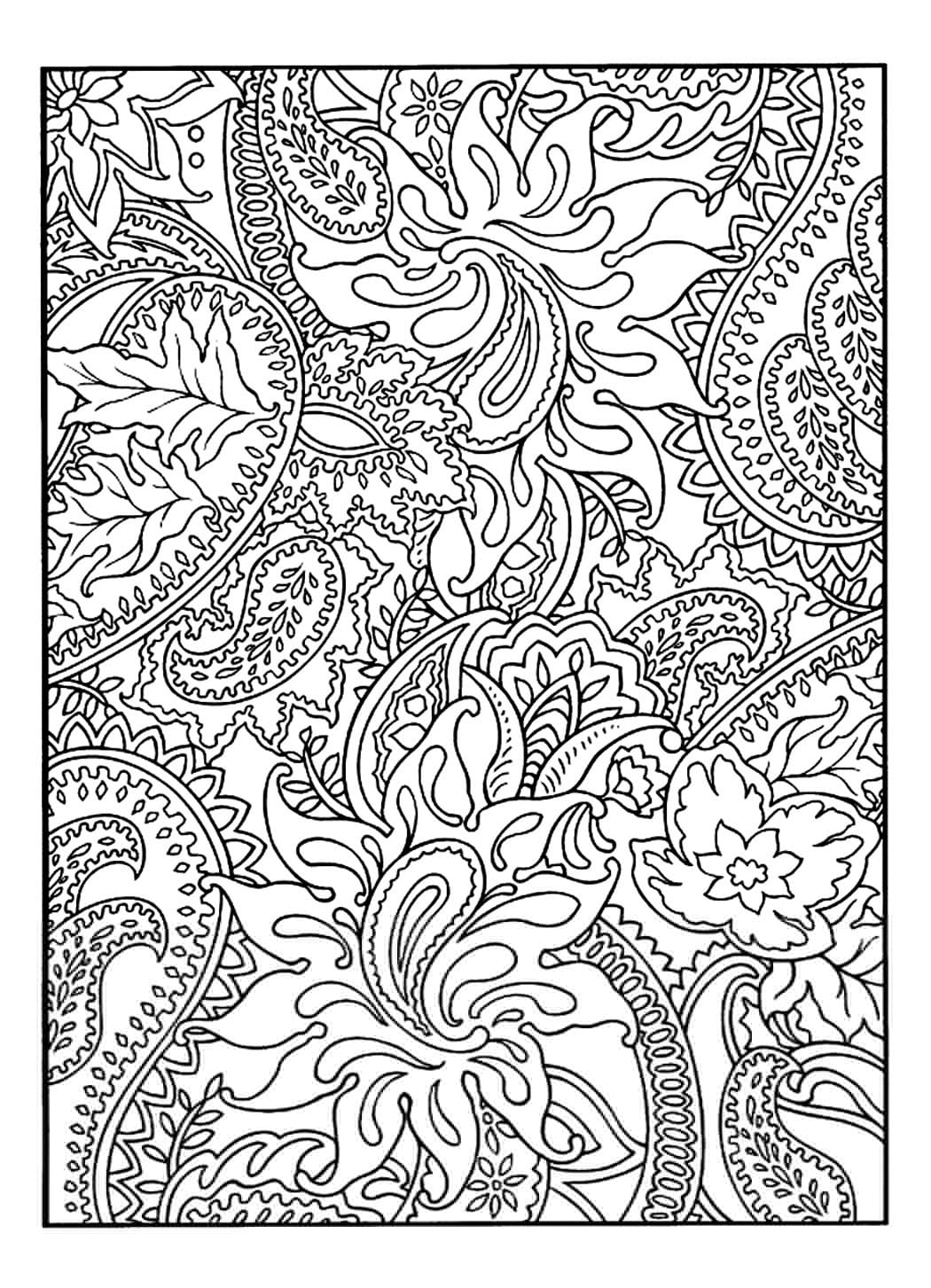 Dessin à colorier: Fleur Adulte (Coloriage Adulte) #215566 - Coloriages à Imprimer Gratuits