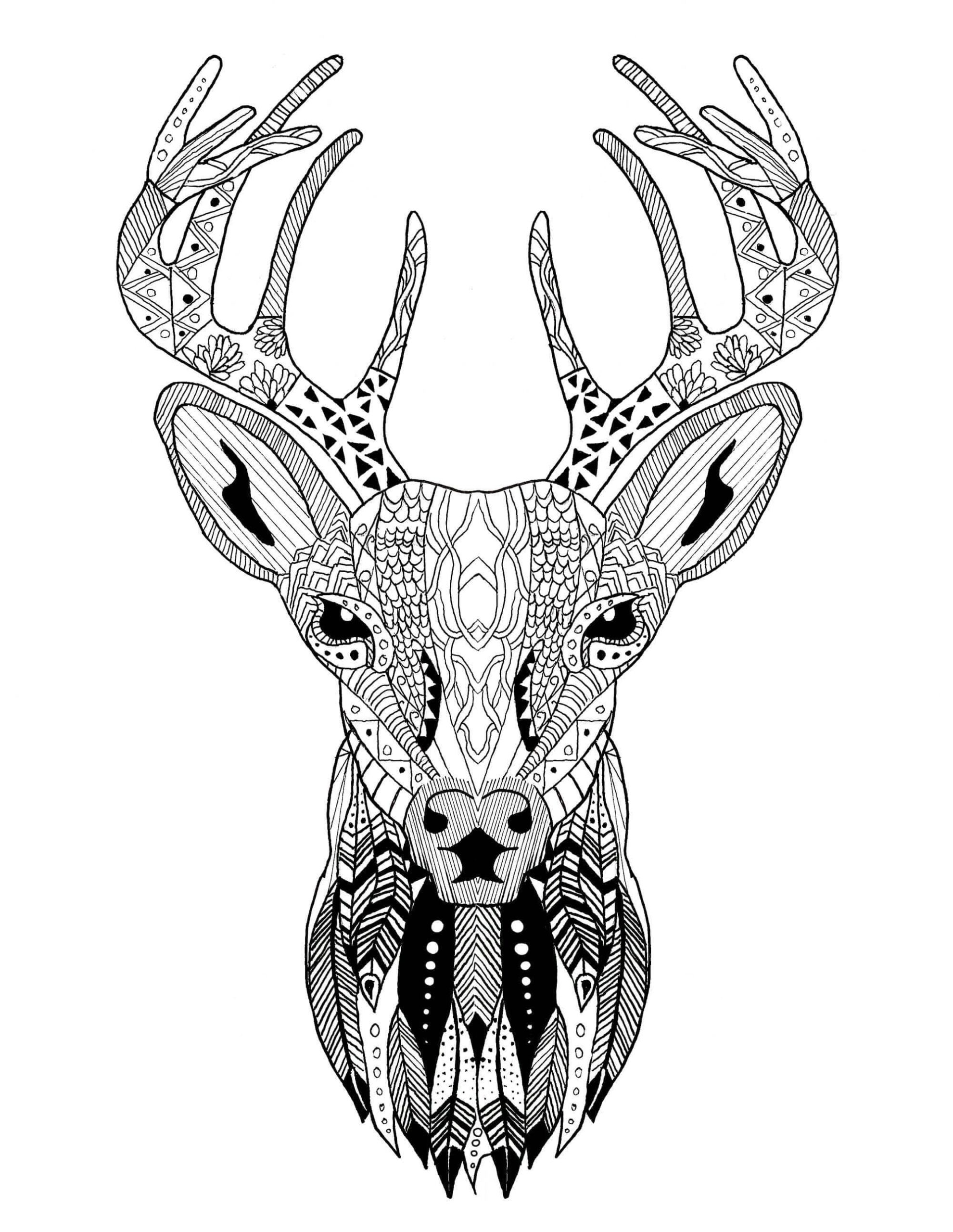 Illustration au trait Noël Adulte #215655 de la collection Coloriage Adulte à colorier gratuitement