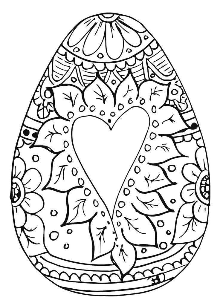Coloriage gratuit Pâques Adulte #200176 de la collection Coloriage Adulte à imprimer