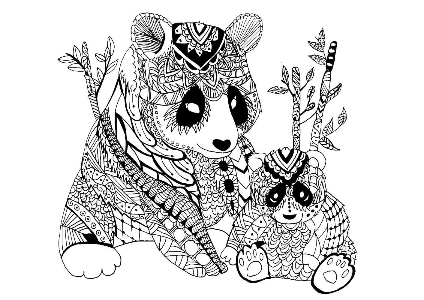 Coloriage gratuit Zentangle #174360 de la collection Coloriage Adulte à imprimer