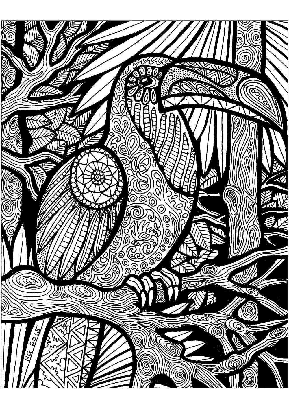 Coloriage gratuit Zentangle #174371 de la collection Coloriage Adulte à imprimer Coloriage gratuit Zentangle #174371 de la collection Coloriage Adulte à imprimer