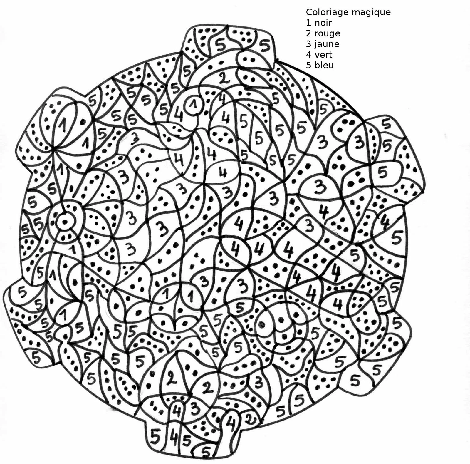 Coloriage gratuit Coloriage magique #126202 de la collection Coloriage numéroté à imprimer