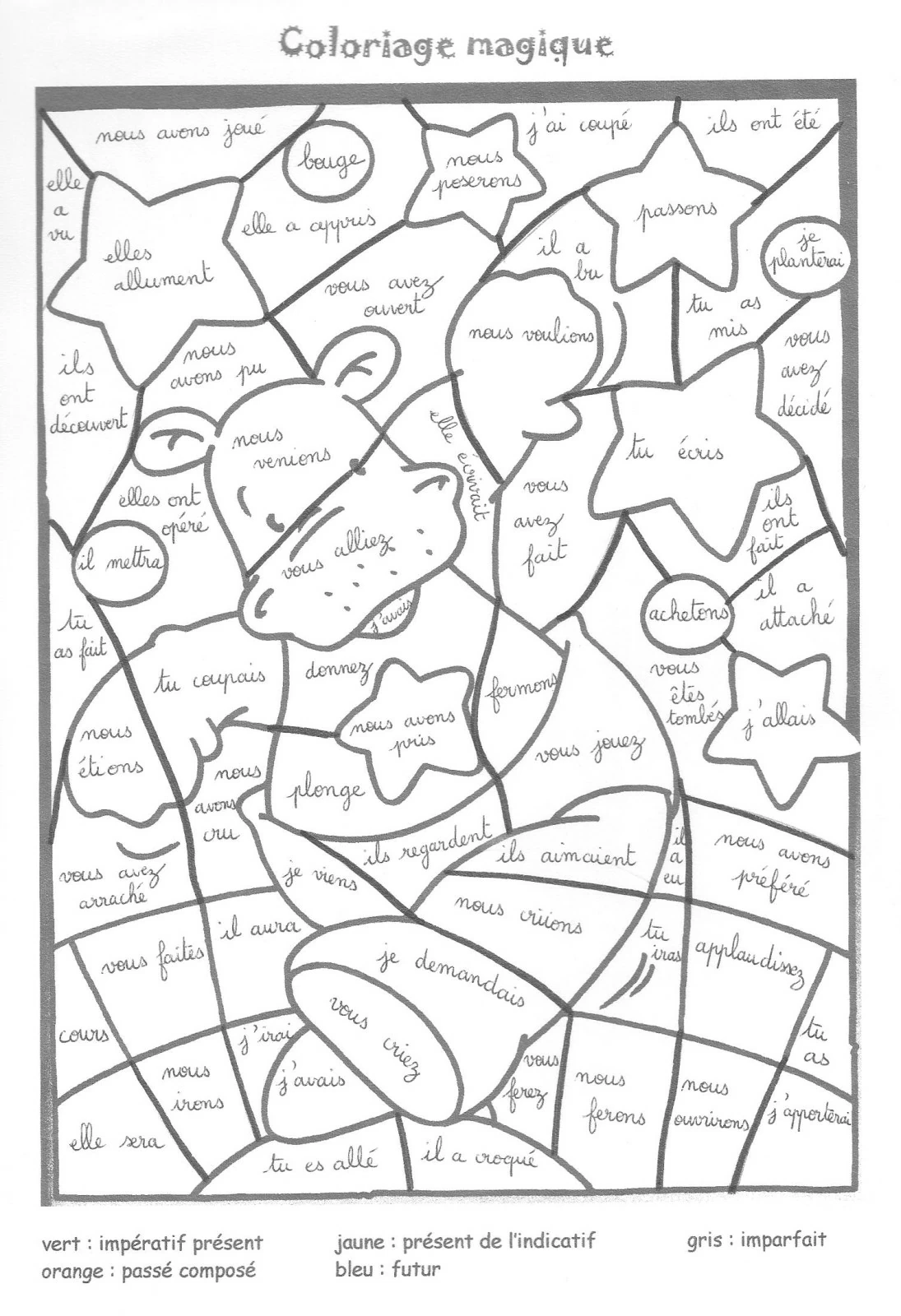 Dessin à colorier: Coloriage magique (Coloriage numéroté) #126215 - Coloriages à Imprimer Gratuits