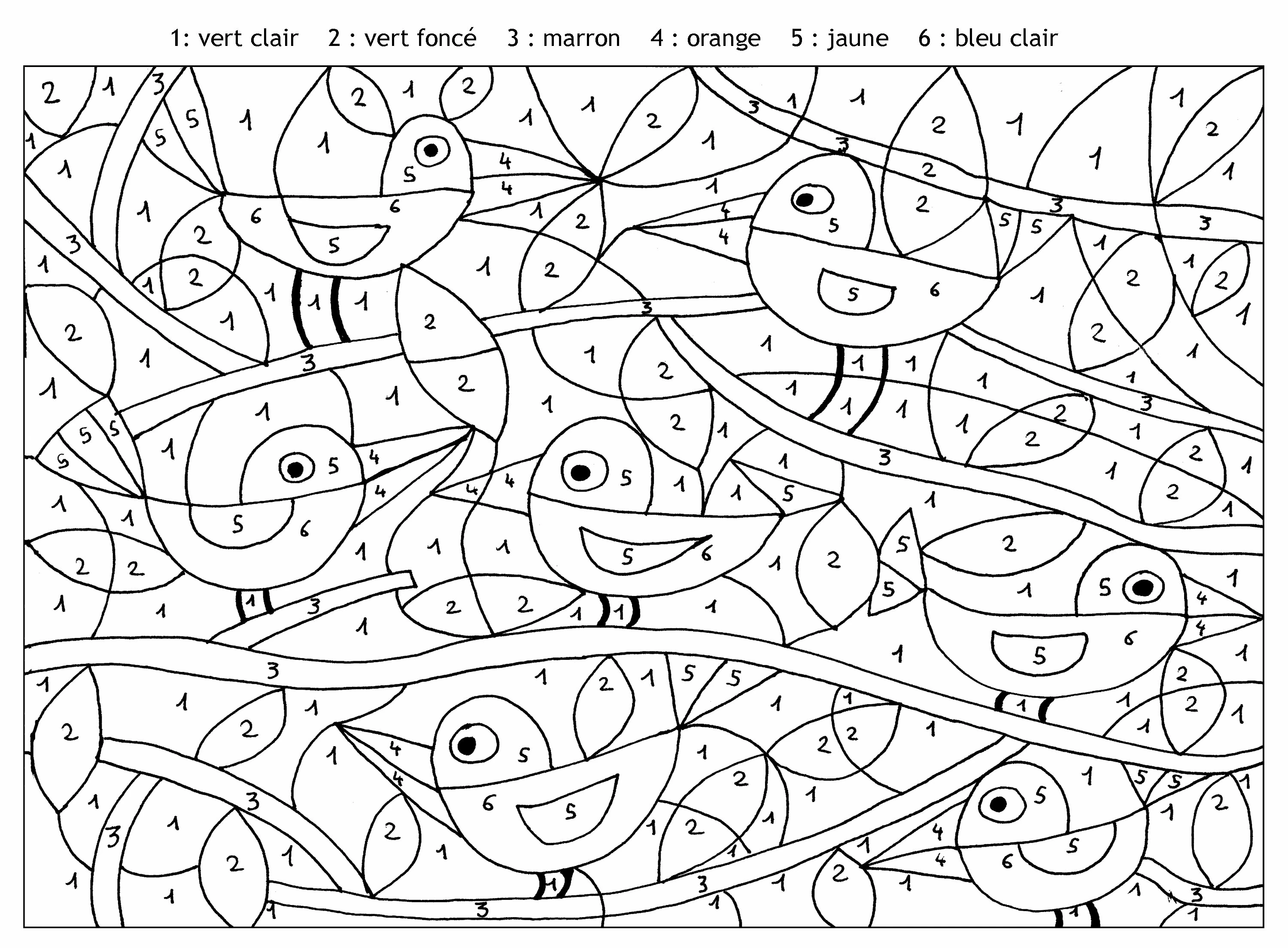 Dessin Coloriage magique #126282 à colorier de la série Coloriage numéroté, gratuit à télécharger et imprimer