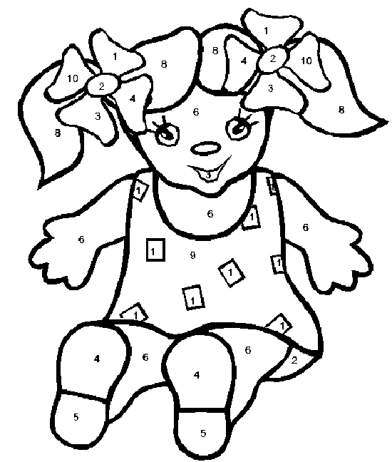 Coloriage gratuit Coloriage par numéros #125482 de la collection Coloriage numéroté à imprimer