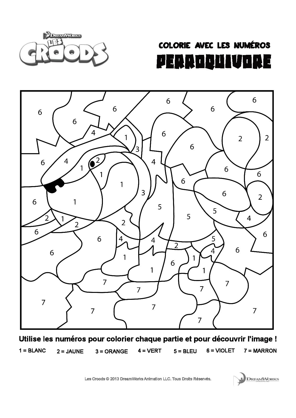 Dessin à colorier: Coloriage par numéros (Coloriage numéroté) #125516 - Coloriages à Imprimer Gratuits