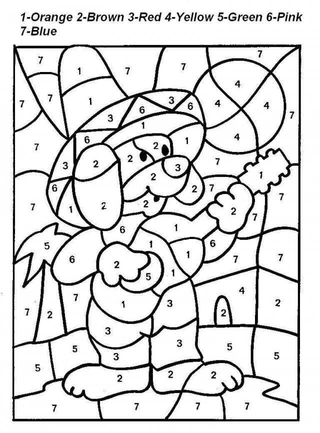 Dessin à colorier: Coloriage par numéros (Coloriage numéroté) #125542 - Coloriages à Imprimer Gratuits