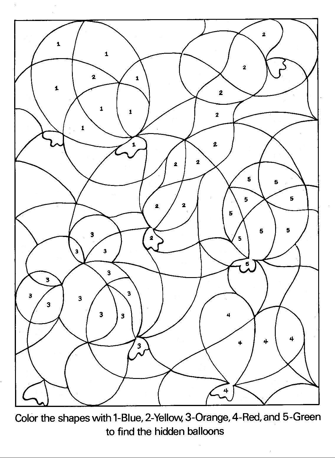 Dessin à colorier: Coloriage par numéros (Coloriage numéroté) #125549 - Coloriages à Imprimer Gratuits